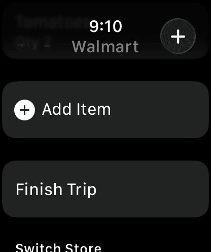 Nenapo Apple Watch quick shopping actions